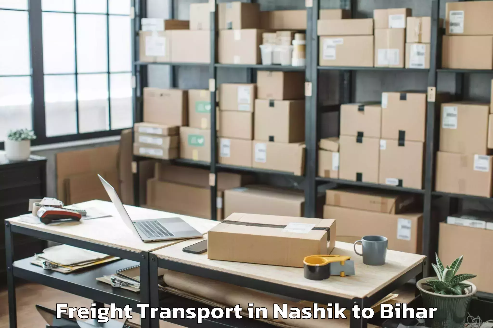 Book Nashik to Laukaha Freight Transport Online